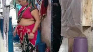Rani's mother seductively reveals her curves at home in a bubble bath