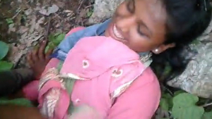 A village prostitute engages in outdoor sex with her clients enthusiastically