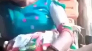 Aroused rural girl satisfies herself in town