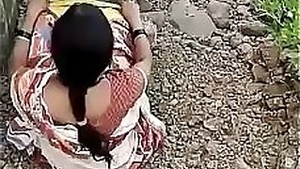Cheating Wife Fucks Lover outdoors while Husband at work