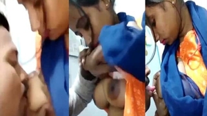 Office manager enjoys some fun with her employees