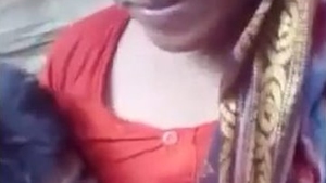 Debar gives oral pleasure to Bhabi's rural bosom in a countryside setting