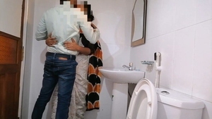 Indian secretary gets intimate with boss in restroom