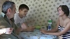 Boy bangs her