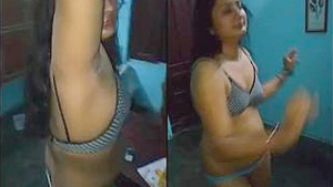 Drunken Indian woman dances provocatively before anal sex