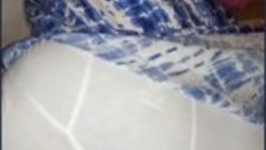 Desi wife in leggings falls asleep in lingerie