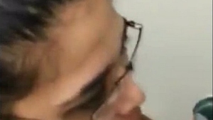 Indian secretary performs oral sex on her boss in a private office