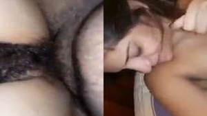 Lankan girl gets her asshole stretched by a well-endowed lover