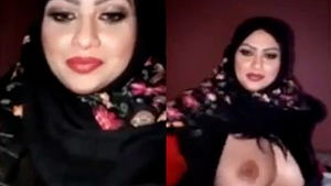 Muslim babe in hijab on am showing off her curves