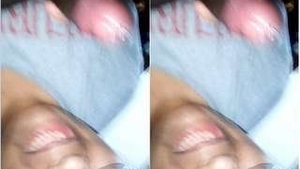 Desi wife gives a blowjob to her husband in Tamil video