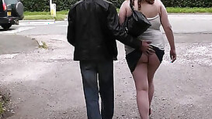Busty chubby picked up by stranger