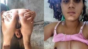 Desi bhabhi Anju bares her body in front of the camera