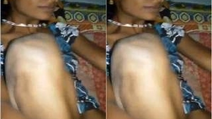 Desi Bhabha's big boobs squeezed in a steamy video