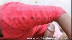 Indian wife gives her husband a blowjob in IMC sex