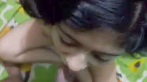 Indian GF gives a blowjob to her boyfriend in part 2 of the video