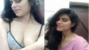Pakistani girl records a nude video for her boyfriend