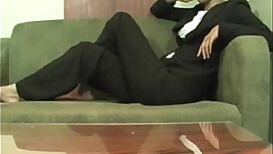 Restroom fuck with busty horny women