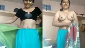 A young South Asian woman receives an ample amount of semen on film