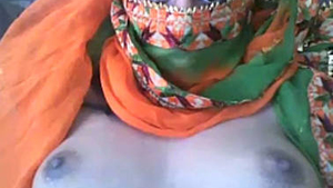 Rajhastan married MILF shows off her boobs