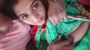 Pakistani wife's breasts are squeezed by her boss in a car