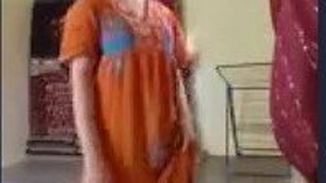 Mom in fone takes selfie video