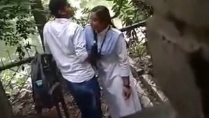 College student gets naughty in the great outdoors