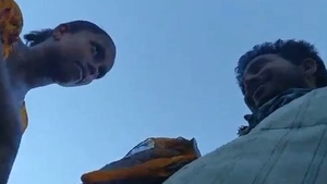 Bhabi's outdoor fun with her lover