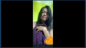 A seductive woman from Bangladesh puts on a display