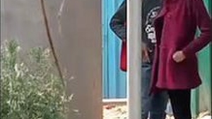 College student enjoys outdoor sex