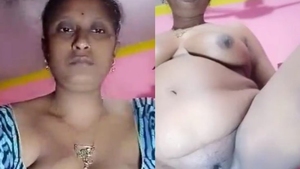 Aunty Boudi unhappy with her body shows and masturbates in video