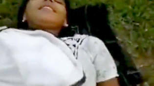 Indian girl gets hot and bothered in the great outdoors