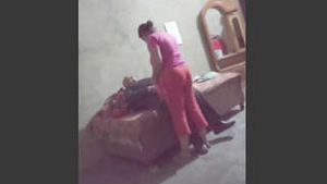 Indian village BBW aunt has intense sex with her father