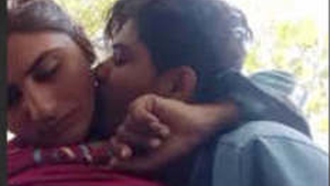Horny Indian couple indulges in outdoor sex on a mattress
