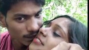 Outdoor adventure in the jungle with a sexy couple