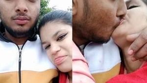 Desi couple enjoys outdoor sex in public place