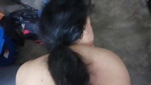 Chubby mommy takes on a big black dick in a steamy doggy-style session