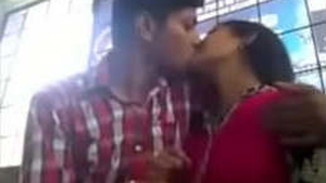 Desi couple indulges in passionate kissing and smooching
