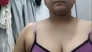 Aroused Desi woman pleasuring herself