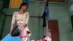 Young couple indulges in steamy sex on camera