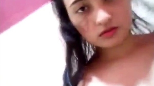 Stunning young woman in restroom