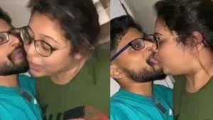 Chubby Bengali girl indulges in sensual kissing