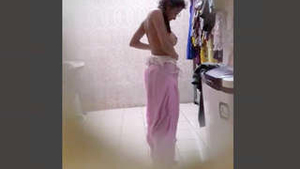 Desi teen caught masturbating in public bathroom