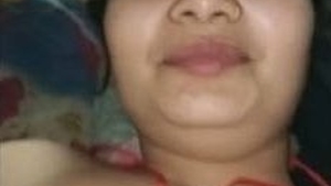 Curvy wife eagerly awaits her husband's arrival for sex