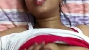 Cute Indian teen with small tits gets naughty