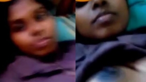 Horny wife flaunts her big boobs in lingerie