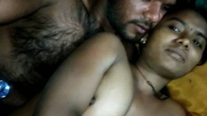 The naughty sister-in-law of the village enjoying herself