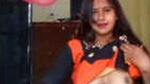 A married woman flaunts her intimate area in a sensual recording