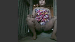 Naked village girl flaunts her body in front of camera