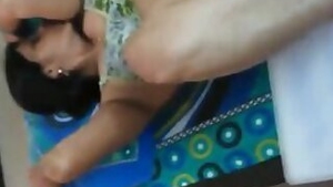 Two clients fucking a really hot indian village prostitute