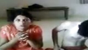 Desi Indian bhabhi caught during illegal home sex affair